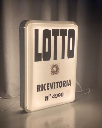 Insegna bifacciale luminosa LOTTO