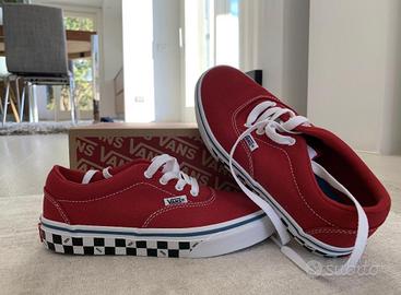 Vans slip cheap on bambino rosso