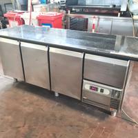 tavolo frigo con piano in marmo usato