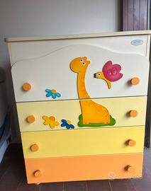 Mobiletto fasciatoio per cameretta Azur