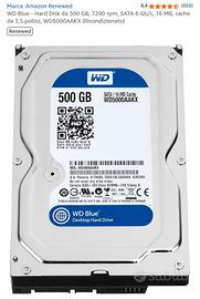 Hard Disk WD Blue 500 GB 7200 rpm SATA