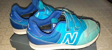 Scarpina bimbo azzurra NEW BALANCE n. 30,5