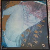 Quadro incorniciato "Danae" di Klimt da mostra