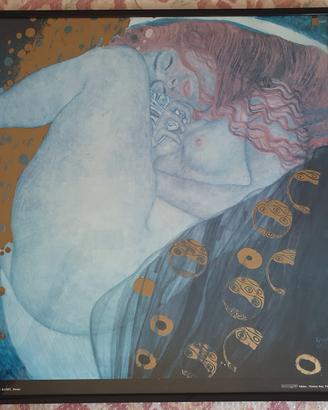 Quadro incorniciato "Danae" di Klimt da mostra