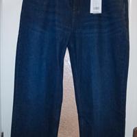 Pantalone jeans uomo in dark blue denim 38/32