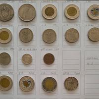 17 Monete Panama-Balboa Commemorativi, colorati e 