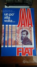 Manifesto pubblicitario SAVA Fiat Anni '60