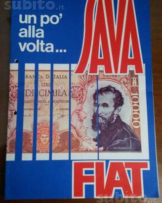 Manifesto pubblicitario SAVA Fiat Anni '60