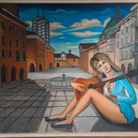 Quando olio su tela con cornice