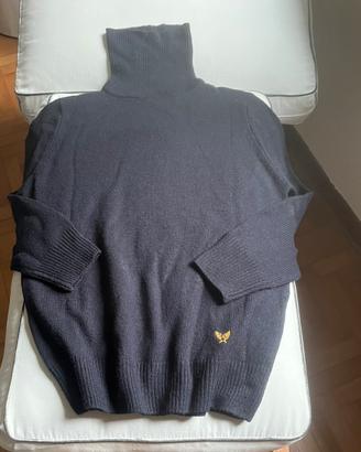 Maglia collo alto uomo nera