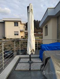 ombrellone esterno 3m x 3m orientabile a