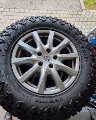4 Gomme Radar Renegade A/T5 LT265/70R18 + Cerchi P