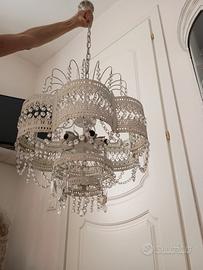 Lampadario stile shabby chic 