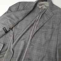 Giacca vintage Corneliani sfoderata quadri 2 bott.
