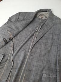 Giacca vintage Corneliani sfoderata quadri 2 bott.