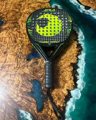 Racchetta Padel Middle Moon Atila Carbon 12K.