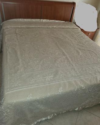 Coperta matrimoniale lana lavorata a mano