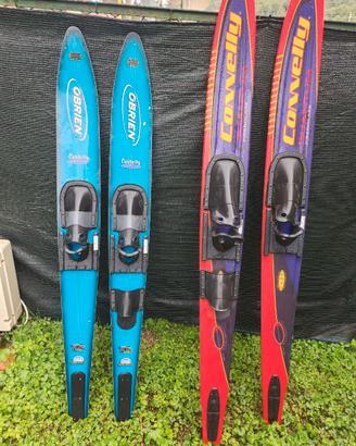 coppia di sci acqua per raga cm 145 e  165 cm