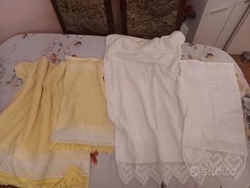 Set di ascuigamani con pizzo all'uncinetto