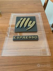 Targa pubblicitaria ILLY in bronzo