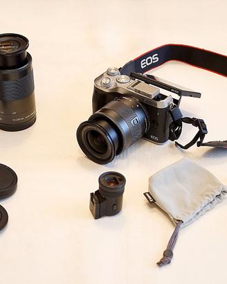 Canon EOSM6+Efm 11-22+Efm55-200+mir-EVF2+ad-EF/EFs