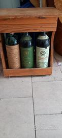 6 bottiglie di vino Piemonte e Chianti 1974