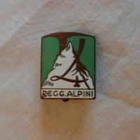 Distintivo/spilla Alpini 4° regg. Regio Esercito