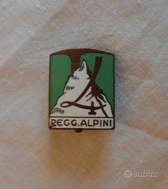 Distintivo/spilla Alpini 4° regg. Regio Esercito