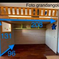 STRUTTURA LETTO CAMERETTA MORETTI