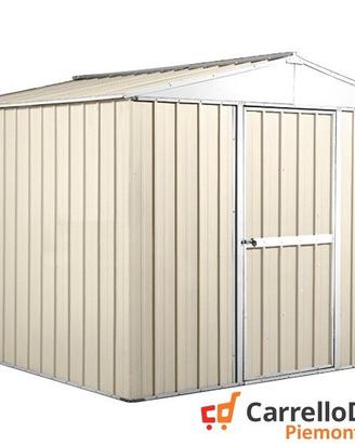 Casetta porta attrezzi lamiera 276x260 cm avorio