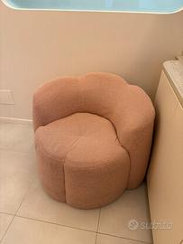 Poltrona rosa fiore Westwing