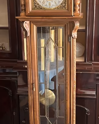 OROLOGIO A PENDOLO in LEGNO  VINTAGE ANNI 70 TEMPU