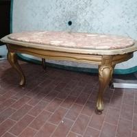 Tavolino con marmo da salone o camera da letto 