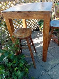 tavolo tavolino bistrot  casa taverna sgabelli