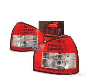 FANALI AUDI A3 96-00 LED ROSSO BIANCO