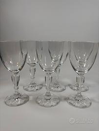 Servizio 6 calici cristallo colle val d’elsa