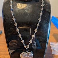 Collana con ciondolo portafoto in acciaio inox 