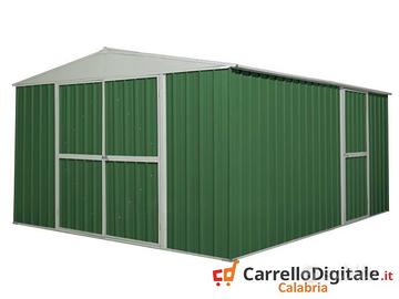 Box prefabbricato in acciaio 360x430cm verde