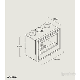 CAMINO INSERTO  LEGNA ARC70 ROCAL FUORITUTTOSVUOTA