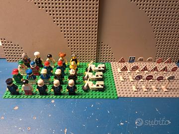 lego minifig e cartelli vintage