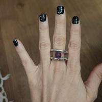 Anello fluorite fatto a mano