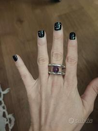 Anello fluorite fatto a mano