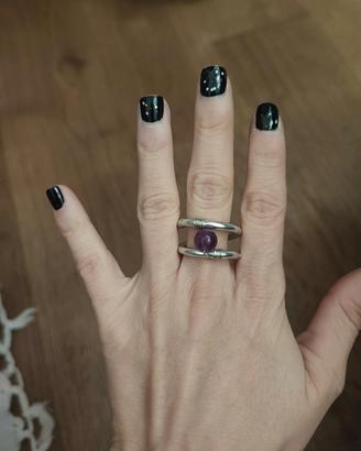 Anello fluorite fatto a mano