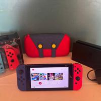 Nintendo Switch V2 + Joy-Con + custodia