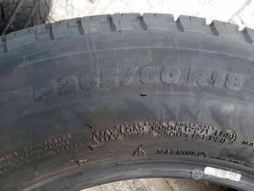 Gomma Michelin 265 60 r18