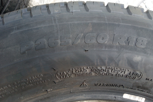 Gomma Michelin 265 60 r18