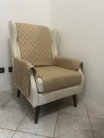 Poltrona beige chiaro