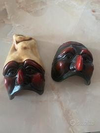 Maschere di pulcinella da parete