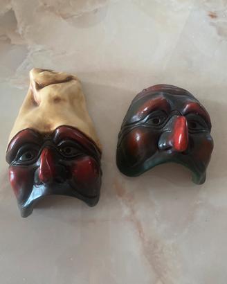 Maschere di pulcinella da parete