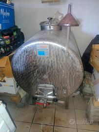 Serbatoio Orizzontale acciaio Inox500l